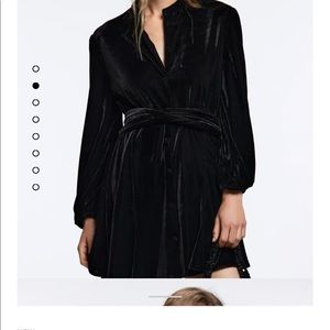 Zara velvet mini dress brand new current collection